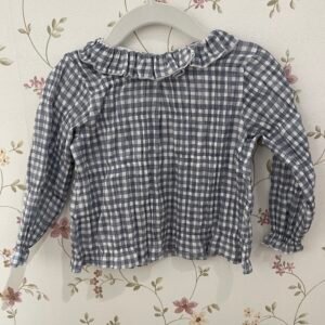 Blusa bebe vichy marino