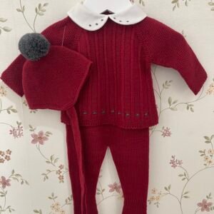 Conjunto 3 piezas Borgoña